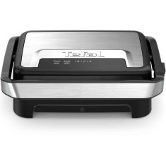 Gratar electric multifunctional Tefal Inicio Compact Grill GC270D10, 1000W, suprafata antiaderenta de gatit 23x14.5 cm, depozitare verticala, depozita