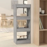 vidaXL Bibliotecă/Separator cameră, gri sonoma, 40x30x103 cm, PAL