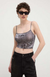 Diesel top femei, culoarea gri A12973.0QIAD