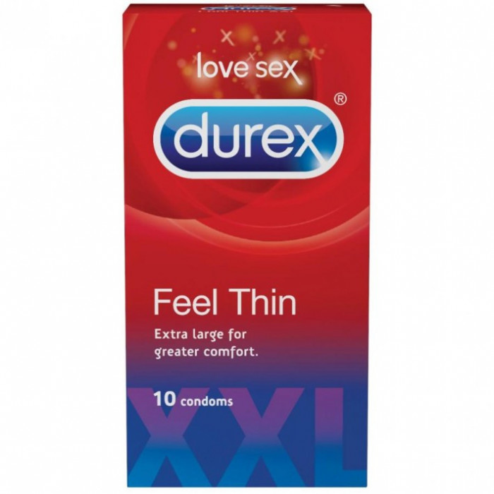 Prezervative Durex Feel Thin XL 10 bucati