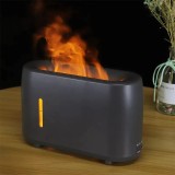 Umidificator cu difuzor de aroma, cu flacara falsa, telecomanda, temporizator,