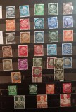 Lot timbre Germania Deutsches Reich 1933-1944 &ndash; Serii Hindenburg, Hitler și Winterhilfswerk, 35+ exemplare