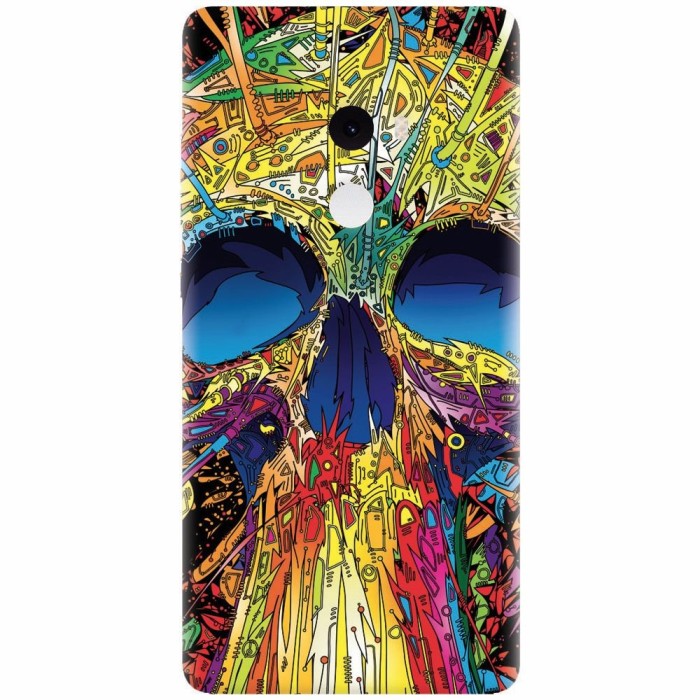 Husa silicon pentru Xiaomi Mi Mix 2, Abstract Multicolored Skull