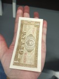 bancnota 1 leu 1966
