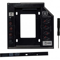 Rack CADDY SPACER HDD/ SSD pentru CD/DVD foto