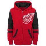 Detroit Red Wings hanorac cu glugă pentru copii faceoff colorblocked fleece full-zip - Dětsk&eacute; L (13 - 14 let)