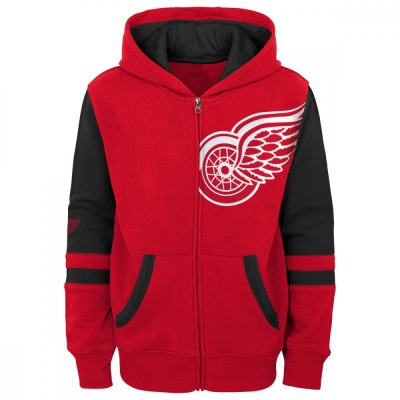 Detroit Red Wings hanorac cu glugă pentru copii faceoff colorblocked fleece full-zip - Dětsk&amp;eacute; XL (14 - 16 let) foto