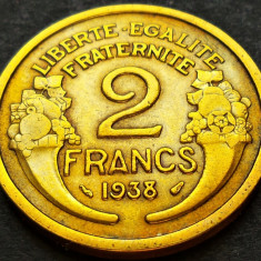Moneda istorica 2 FRANCI - FRANTA, anul 1938 *cod 2082 A