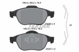 Set placute frana TEXTAR 2324502