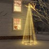 VidaXL Brad de Crăciun conic, 732 LED-uri, alb cald, 160x500 cm 343494
