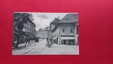 Sibiu Hermannstadt Nagyszeben Heltauergasse Tramvai Tramway Trasura Carriage, Circulata, Printata