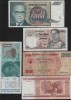 Set 5 bancnote de prin lume adunate (cele din imagini) #129, Europa