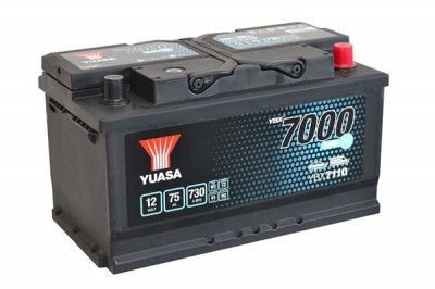 Baterie Yuasa 12V 75AH/730A YBX7000 EFB Start Stop Plus (R+ Standard) 317x175x175 B13 (EFB/pornire) foto