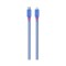 Cablu Date si Incarcare USB Type-C la Lightning Goui Fashion, 1 m, Albastru G-FASHIONC94B
