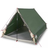 Cumpara ieftin Cort de camping cu cadru A, 2 persoane, verde, impermeabil
