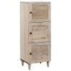 Bufet cu raft cu ușă Alb 40 x 33 x 110 cm Lemn masiv de mango