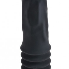 Vibrator Ass Fucker, 11 Moduri Vibratiii, Silicon, USB, Negru, 33.8 cm