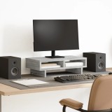 Gossi suport de monitor, gri sonoma, 50x27x15 cm, lemn prelucrat