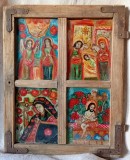 Icoana praznicar Buna Vestire, MAICA DOMNULUI Indurerata, Nașterea Domnului, Iisus Hristos Viță-de-vie