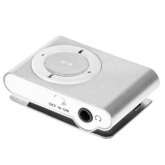 Mini MP3 Player Quer, argintiu, maxim 32 Gb foto