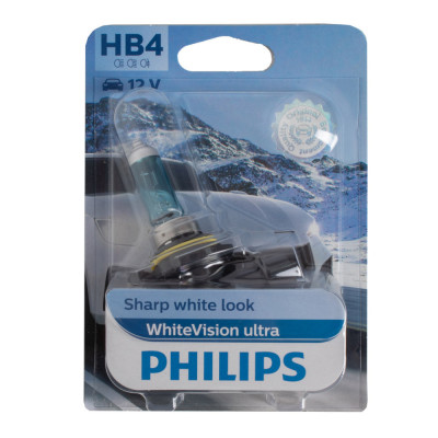 Bec Philips HB4 12V 55W P22D White Vision Ultra 9006WVUB1 foto