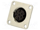 Conector M16 Soclu Mamă Lipire 7 PIN 5A 100V IP65 IP67 AMPHENOL C091D