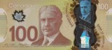 CANADA █ bancnota █ 100 Dollars █ 2011 █ P-110c █ POLYMER █ UNC █ necirculata