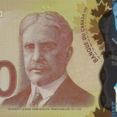 CANADA █ bancnota █ 100 Dollars █ 2011 █ P-110c █ POLYMER █ UNC █ necirculata