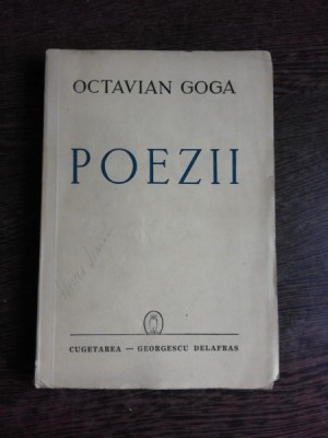 POEZII - OCTAVIAN GOGA foto