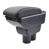 Cotiera Auto Suzuki Jimny FJ (1998-2013) 7H Neagra cu Piele Ecologica, USB, Suport Pahare, Spatiu Depozitare