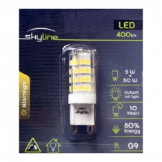 Bec LED SMD 5W Bulb Alb Natural 4000K G9 220V Skyline SL1390 foto