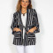 Blazer cu buzunare aplicate si cordon in talie 22BRA01078