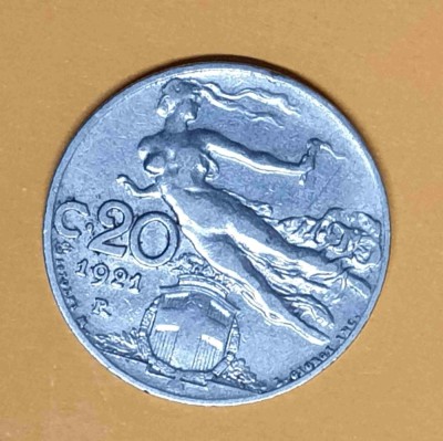 Italia - Moneda veche 20 Centi 1921 foto