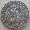 (A608) MONEDA DIN ARGINT GERMANIA, BAYERN - 3 MARK 1908, LIT. D, REGELE OTTO, Europa