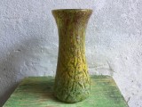 Arta / Design / Vintage - Vaza deosebita dimensiuni mari din sticla colorata realizata manual mijlocul sec XX !
