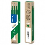 Rezerva roller Pilot Frixion Clicker, 0.5 mm, 3 bucati/set, Verde
