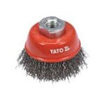 YATO Perie cupa inox, diametru 65 mm, filet M14