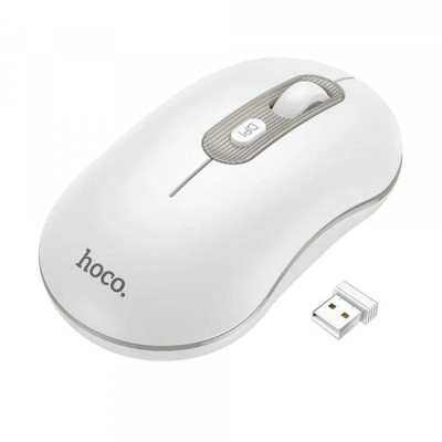 Mouse Wireless HOCO GM21, 1600DPI, Alb foto