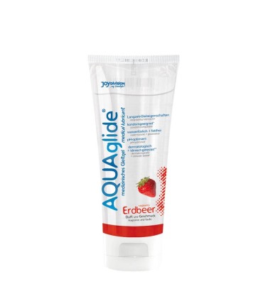 Lubrifiant AQUAglide Cu Aroma De Capsuni, 100 ml foto