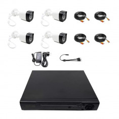 Sistem de supraveghere CCTV, 4 camere, IR, Full HD 2MP foto