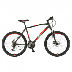 Bicicleta Mtb Polar Wizard 2.0 - 26 inch, M-L, Gri-Portocaliu foto