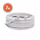 Cablu telefon RJ11 7m Fisa modulara 6P4C - fisa modulara 6P4C alb