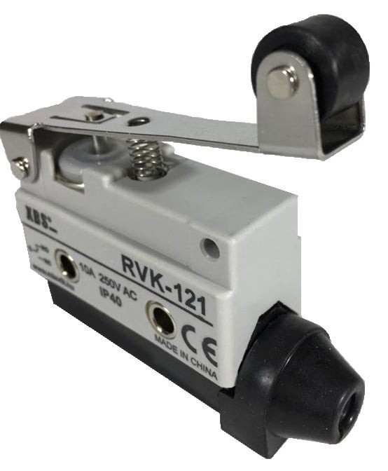 Limitator de cursa cu buton de limita 1NO+1NC comutator de pozitie cu lamela cu rola 10A 250V IP40