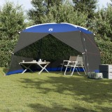 VidaXL Plasă de ț&acirc;nțari pentru camping cu ușă Albastru 5 persoane Impermeabil
