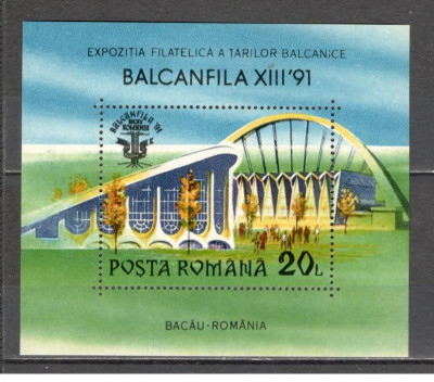 Romania.1991 Expozitia filatelica BALCANFILA-Bl. DR.551 foto