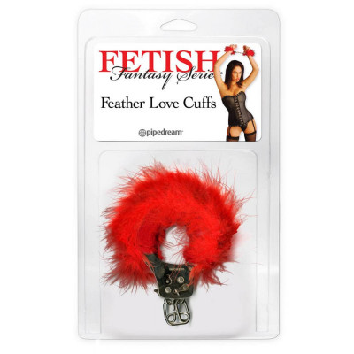 Catuse Feather Love Cuffs, Red foto