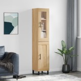 Cumpara ieftin Dulap &icirc;nalt, stejar sonoma, 34,5x34x180 cm, lemn prelucrat