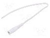 Cablu alimentare DC, cabluri, DC 5,5/2,5 soclu, alb, 0,25m, WEST POL - S25-TT-T035-025WH