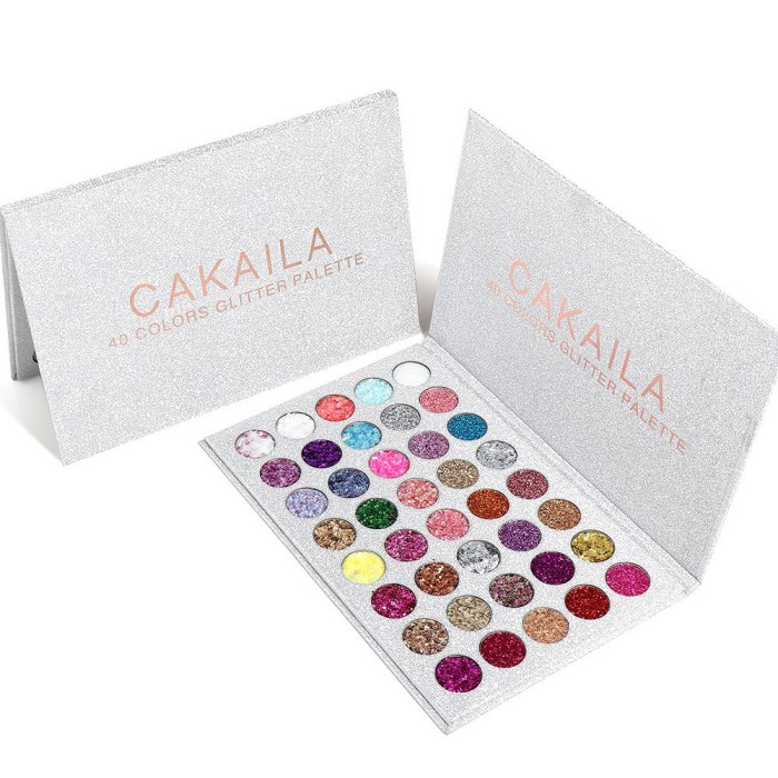 Trusa de machiaj , paleta de glitter / sclipici cu 40 de culori , flippy