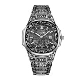 Ceas Barbati Onola 3808 Argintiu-Retro , Design Luxury, Clasic, Quartz, Rezistent la Apa 3ATM